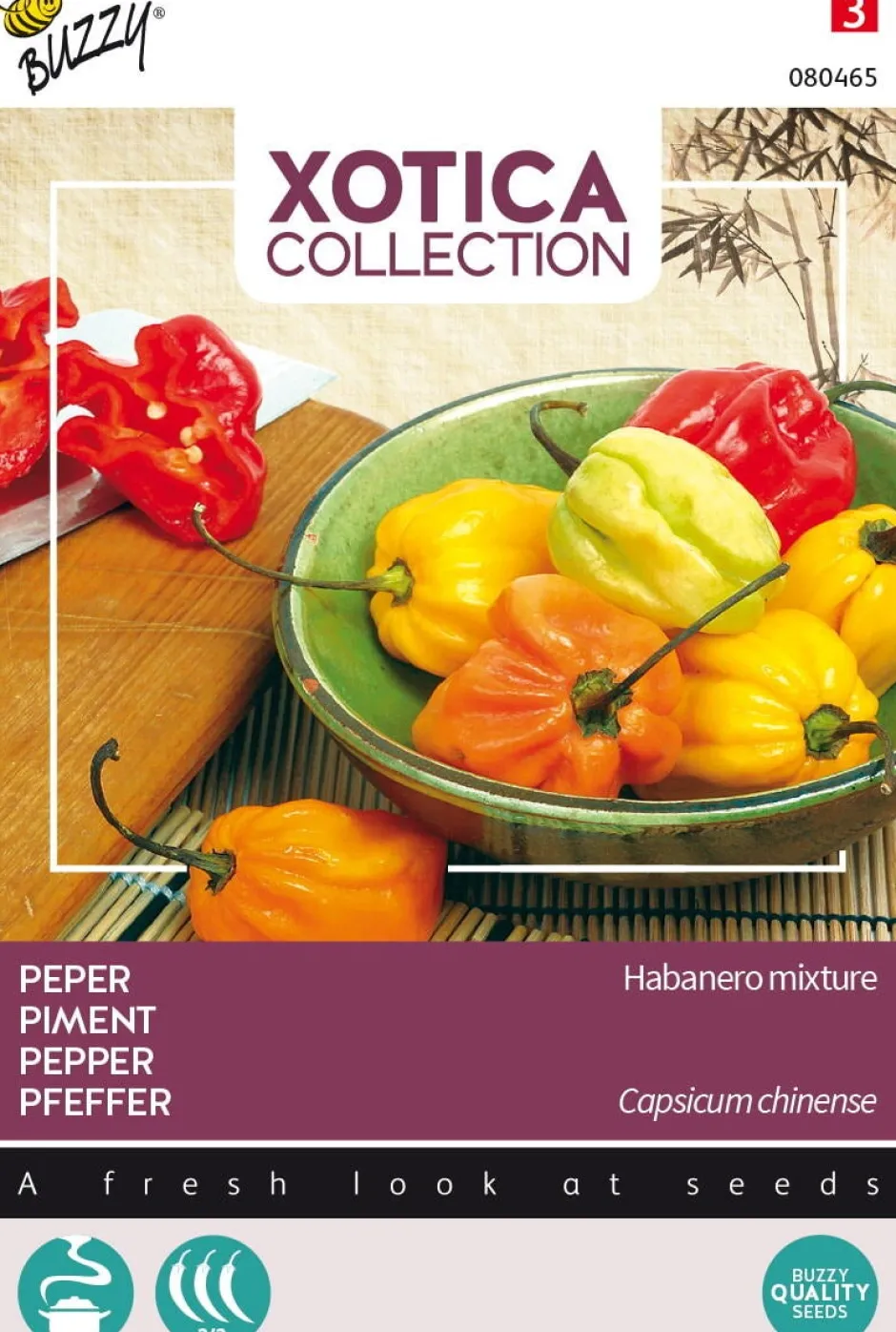 Intratuin Buzzy® Xotica Habanero-Mix (Capsicum chinense) Samen| Gemüsesamen|Saatgut