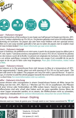 Intratuin Buzzy® Xotica Habanero-Mix (Capsicum chinense) Samen| Gemüsesamen|Saatgut