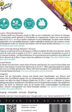 Intratuin Buzzy® Xotica Kiwano Horngurke (Cucumis metuliferus) Samen| Gemüsesamen|Saatgut