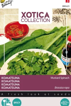 Intratuin Buzzy® Xotica Komatsuna (Brassica rapa) Samen| Gemüsesamen|Saatgut