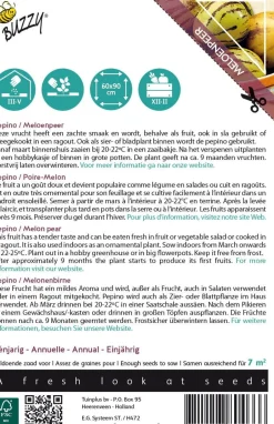 Intratuin Buzzy® Xotica Pepino / Melonenbirne (Solanum muricatum) Samen| Obstsamen|Saatgut