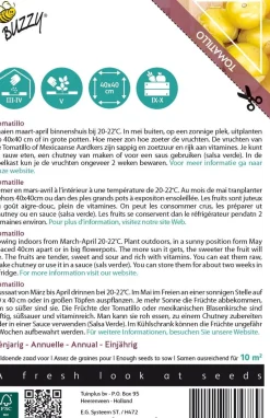 Intratuin Buzzy® Xotica Tomatillo (Physalis ixocarpa) Samen| Gemüsesamen|Saatgut