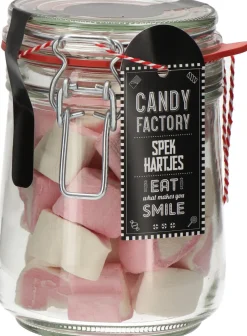 Intratuin Candy Factory Weckglas Marshmallow Herzen 115 g| Schmankerl & Leckerbissen