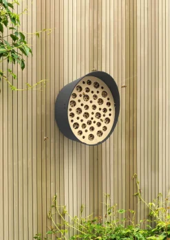 Intratuin Capi Europe Bienenhotel anthrazit 24 x 19 x 23 cm| Insektenhotels