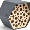 Intratuin Capi Europe Bienenhotel Hive anthrazit 19 x 22 x 20 cm| Insektenhotels