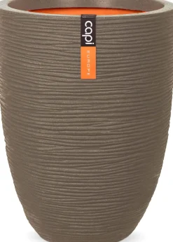 Intratuin Capi Europe Blumentopf Nature-Rib elfenbein D 34 H 46 cm| Blumentöpfe|Blumentöpfe & Pflanzgefäße