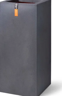 Intratuin Capi Europe Blumentopf Urban Smooth grau 36 x 36 x 79 cm| Blumentöpfe|Blumentöpfe & Pflanzgefäße