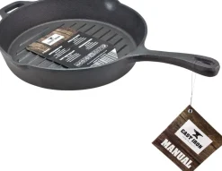 Intratuin Cast Iron Grillpfanne schwarz D 28 cm H 5 cm| Pfannen