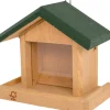Intratuin CJ Wildlife Vogelfutterhaus Carson grün 19 x 11 x 17,6 cm| Gartenvögel|Vogelfutterhäuser