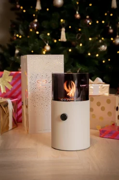 Intratuin Cosi Tischkamin Cosiscoop beige D 16 H 30 cm| Tischkamine & -Feuer