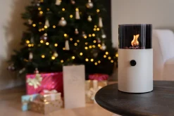 Intratuin Cosi Tischkamin Cosiscoop beige D 16 H 30 cm| Tischkamine & -Feuer