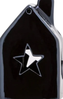 Intratuin Cosy@Home Teelichthalter Haus mit Stern blau 8 x 8 cm| Teelichthalter