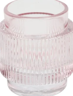 Intratuin Countryfield Kerzenständer Ianna rosa D 7 H 8 cm| Kerzenständer