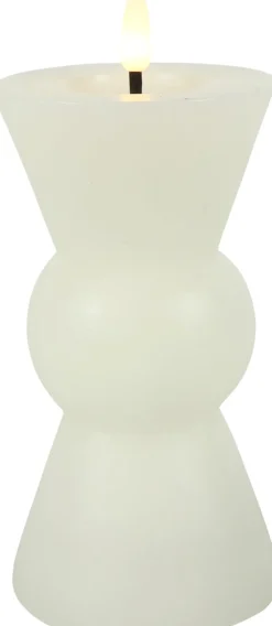 Intratuin Countryfield LED Kerze Lyon weiß D 8 H 18 cm| Led Kerzen