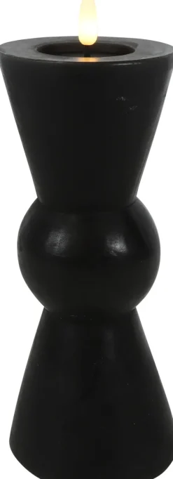 Intratuin Countryfield LED Kerze Lyon schwarz D 8,5 H 22 cm| Led Kerzen
