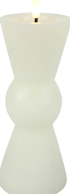Intratuin Countryfield LED Kerze Lyon weiß D 8,5 H 22 cm| Led Kerzen