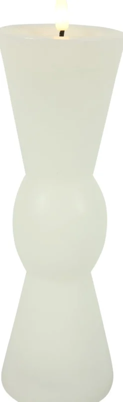 Intratuin Countryfield LED Kerze Lyon weiß D 8,8 H 27 cm| Led Kerzen
