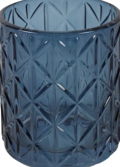 Intratuin Countryfield Teelichthalter Elliot blau D 8,5 H 10 cm| Teelichthalter