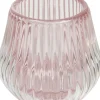 Intratuin Countryfield Teelichthalter Carlin rosa D 7,2 H 6,5 cm| Teelichthalter