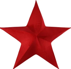 Intratuin Countryfield Weihnachtsbaumschmuck Stern Maria rot 52 x 165 x 165 cm| Weihnachtsdeko Zum Aufhängen