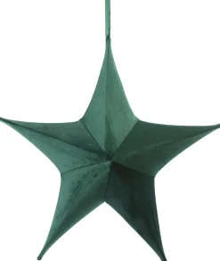 Intratuin Countryfield Weihnachtsbaumschmuck Stern Maria grün 13 x 40 x 40 cm| Weihnachtsdeko Zum Aufhängen