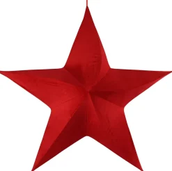 Intratuin Countryfield Weihnachtsbaumschmuck Stern Maria rot 51 x 135 x 135 cm| Weihnachtsdeko Zum Aufhängen