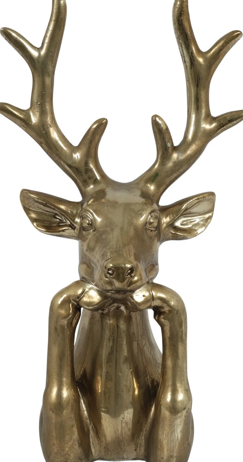 Intratuin Countryfield Weihnachtsdeko Zen Rentier gld 17 x 11,5 x 30,5 cm| Weihnachtsfiguren & -Objekte