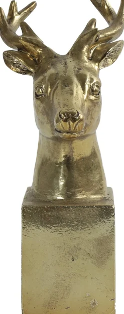 Intratuin Countryfield Weihnachtsdeko Hirsch Isaac gold 10,5 x 13,5 x 24,5 cm| Weihnachtsfiguren & -Objekte