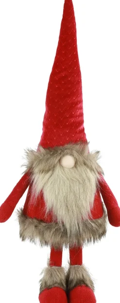 Intratuin Countryfield Weihnachtsdeko Wichtel Driekus rot 11 x 15 x 45 cm| Weihnachtsfiguren & -Objekte