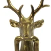 Intratuin Countryfield Weihnachtsfigur Hirsch Zen gold 15 x 25,5 x 41 cm| Weihnachtsfiguren & -Objekte