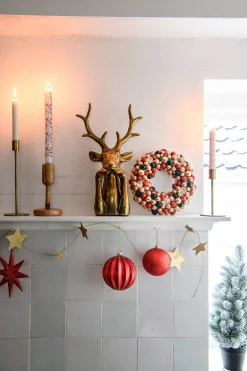 Intratuin Countryfield Weihnachtsfigur Hirsch Zen gold 15 x 25,5 x 41 cm| Weihnachtsfiguren & -Objekte