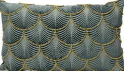 Intratuin Decoris Dekokissen blau / grau 30 x 50 x 2 cm| Kissen|Dekokissen