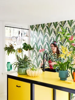 Intratuin Decoris Obstschale gelb 30 x 29,4 x 12,5 cm| Dekoschalen & -Teller