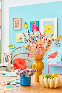 Intratuin Decoris Obstschale gelb 30 x 29,4 x 12,5 cm| Dekoschalen & -Teller