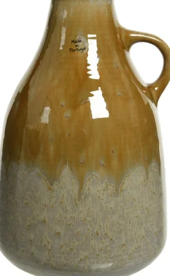 Intratuin Decoris Vase bernsteinfarben D 16 H 27 cm| Vasen & Krüge|Blumentöpfe & Pflanzgefäße