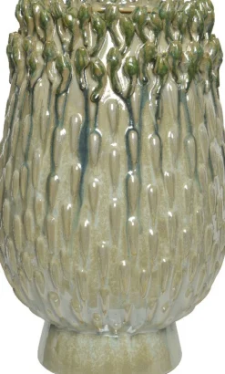 Intratuin Decoris Vase grün D 24,5 H 39,5 cm| Vasen & Krüge|Blumentöpfe & Pflanzgefäße