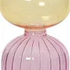 Intratuin Decoris Vase Happy rosa / gelb D 11,5 H 19,5 cm| Blumentöpfe & Pflanzgefäße|Vasen & Krüge
