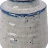 Intratuin Decoris Vase weiß / blau D 10,5 H 11 cm| Vasen & Krüge|Blumentöpfe & Pflanzgefäße