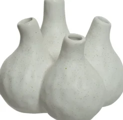 Intratuin Decoris Vase weiß 13,7 x 13,4 x 12,2 cm| Blumentöpfe & Pflanzgefäße|Vasen & Krüge