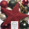 Intratuin Decoris Weihnachtsbaumschmuck Marilene bunt 33 St.| Weihnachtskugeln & -Anhänger|Weihnachtsbaumspitzen