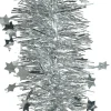 Intratuin Decoris Weihnachtsgirlande Lametta silber D 10 H 270 cm| Weihnachtsgirlanden & Lametta