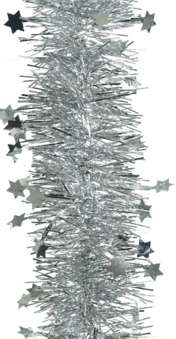 Intratuin Decoris Weihnachtsgirlande Lametta silber D 10 H 270 cm| Weihnachtsgirlanden & Lametta