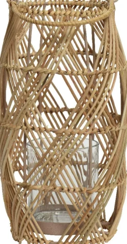 Intratuin Decoris Windlicht Rattan D 18 H 35 cm| Laternen & Windlichter
