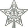 Intratuin Decoris Weihnachtsbaumspitze silber 2,3 x 20 x 21,5 cm| Weihnachtsbaumspitzen
