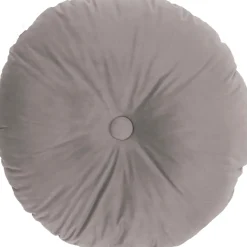 Intratuin Dekokissen Button grau 45 x 45 x 10 cm| Kissen|Dekokissen