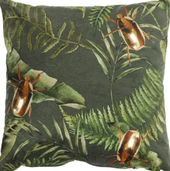 Intratuin Dekokissen Gold grün 45 x 45 x 10 cm| Kissen|Dekokissen