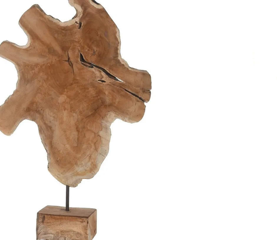 Intratuin Dijk Natural Collections Skulptur auf Ständer organisch 40 x 10 x 59 cm| Dekofiguren & -Objekte