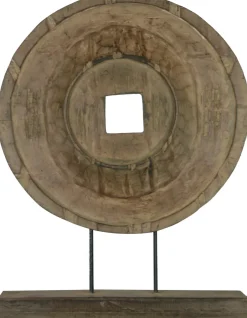 Intratuin Dijk Natural Collections Weihnachtsdekoration Cirkel braun / schwarz 58 x 6 x 78 cm| Dekofiguren & -Objekte