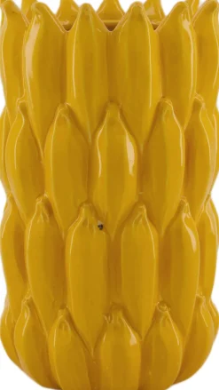 Intratuin Dijk Natural Collections Vase Banane gelb D 16,5 H 26,5 cm| Vasen & Krüge|Blumentöpfe & Pflanzgefäße