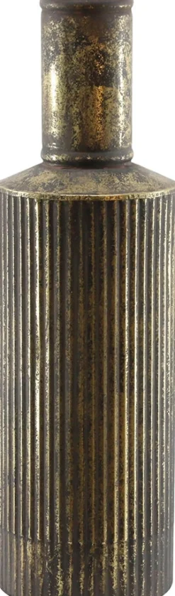 Intratuin Dijk Natural Collections Flasche Will schwarz / gold D 15,5 H 53 cm| Vasen & Krüge|Blumentöpfe & Pflanzgefäße